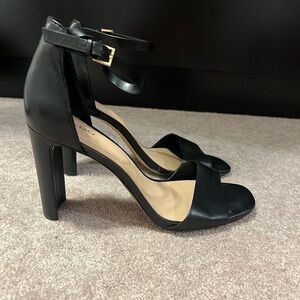 Aldo Black Ankle Strap Heels